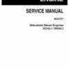 Mitsubishi DO3CJ and DO4CJ Diesel Engines Repair Manual