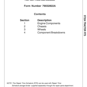AGCO ST24A Compact Tractors Technician Repair Manual