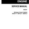 Shibaura N843T-F, N844L-F, N844LT Diesel Engines Repair Manual