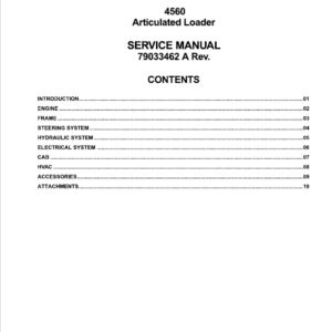 Willmar 4560 Wrangler Loader Repair Manual