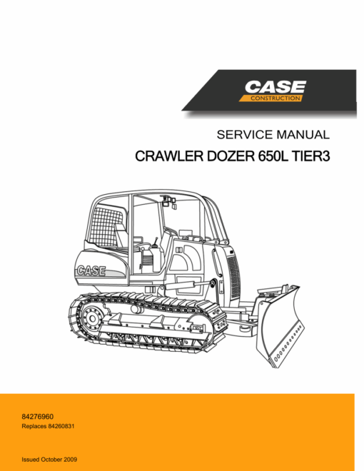 Case 650L Crawler Dozer Repair Manual