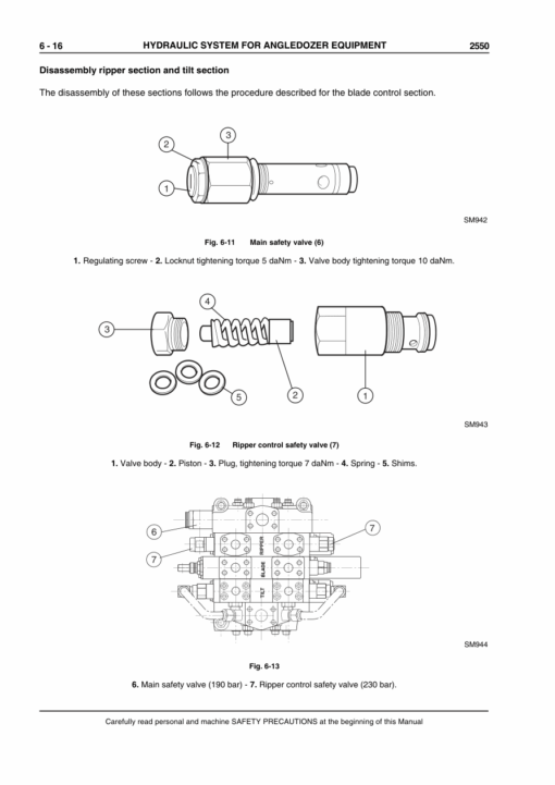 Case 2550 Crawler Dozer Repair Manual