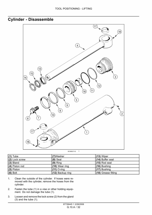 Case 750L, 850L Crawler Dozer Repair Manual
