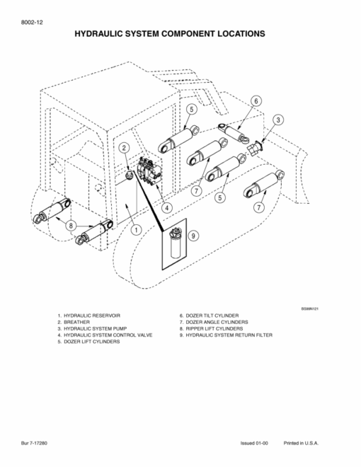 Case 650H, 750H, 850H Crawler Dozer Repair Manual