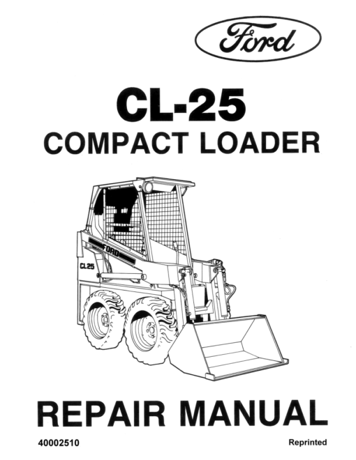 Ford CL-25 Compact Loader Repair Manual