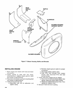 Ford 100, 120, 125, 145 Lawn Tractor Repair Manual