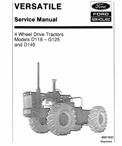 Ford Versatile D118, D145 and G125 Tractors Repair Manual