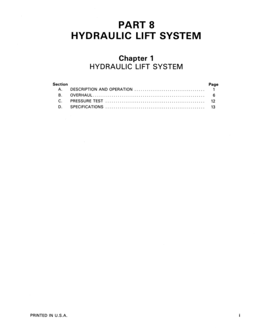 Ford CM224, CM274 Mowers Repair Manual