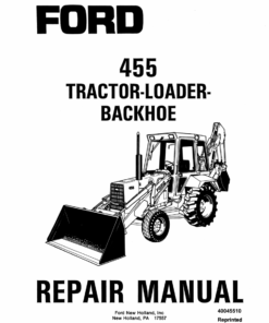 Ford 455 Backhoe Loader Repair Manual