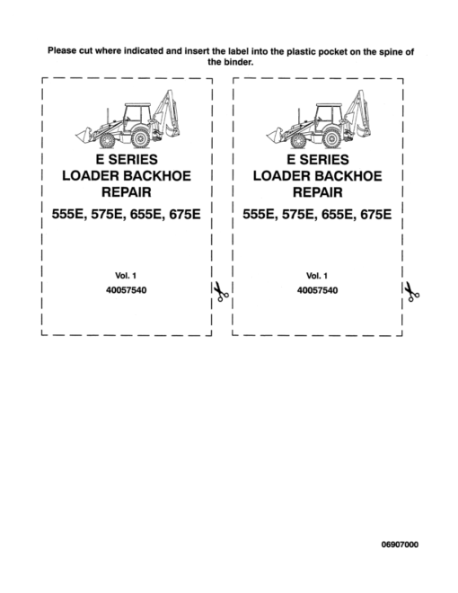Ford 555E, 575E, 655E, 675E Backhoe Loader Repair Manual