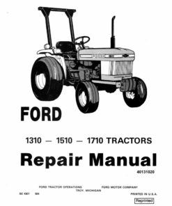Ford 1310, 1510 and 1710 Tractors Service Manual