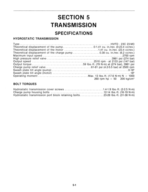 Ford 1320, 1520, 1620, 1715, 1720 Tractor Repair Manual