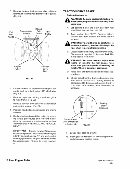 Ford R8, R11 Riding Mower Tractor Repair Manual