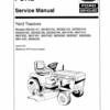 Ford YT12.5, YT14, YT16 and YT16H Lawn Tractor Repair Manual