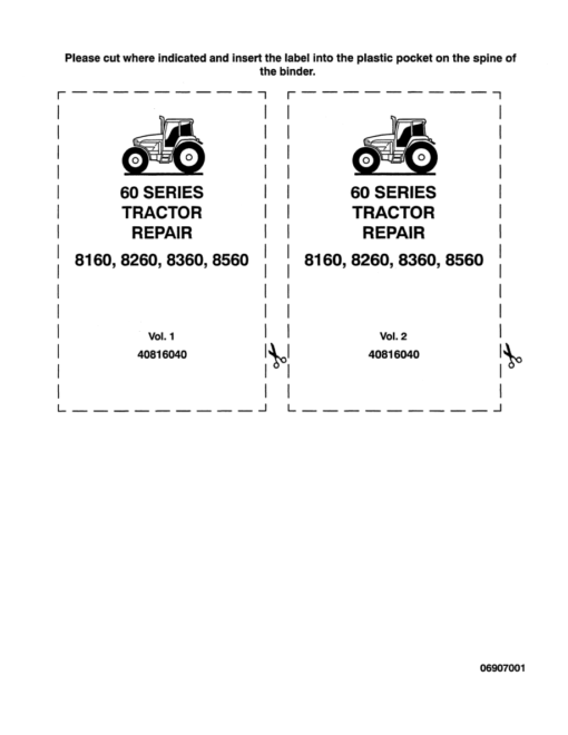Ford 8160, 8260, 8360, 8560 Tractor Repair Manual