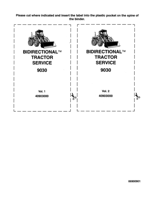 Ford Bidirectional Versatile 9030 Tractor Repair Manual