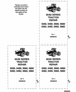 Ford 9282, 9482, 9682 and 9882 Tractor Repair Manual