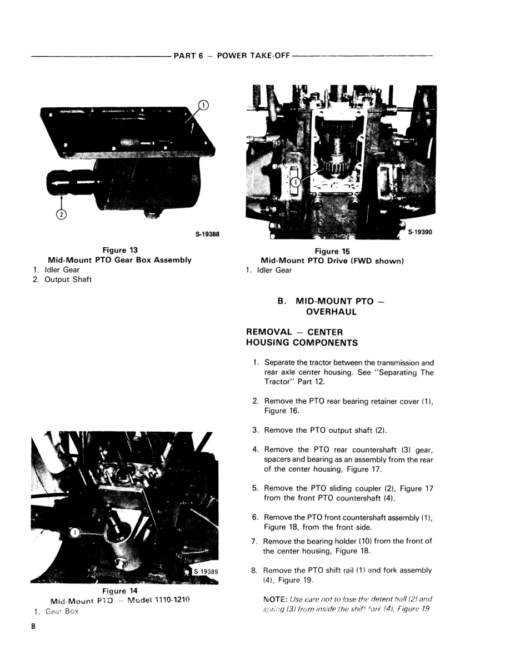 Ford 1110 and 1210 Tractor Repair Manual