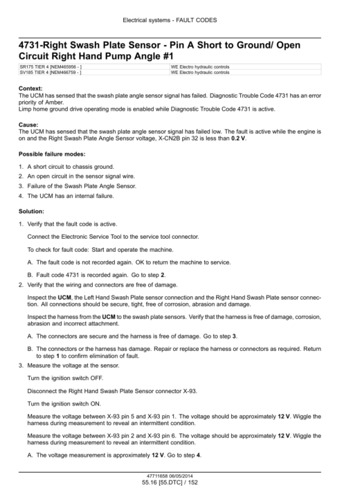 Case SR175, SV185 SkidSteer Repair Manual