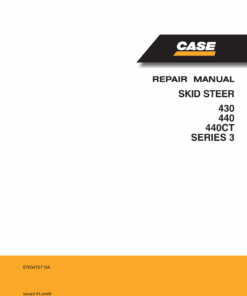 Case 430 and 440 SkidSteer Loader Repair Manual