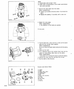 Kubota KH36, KH41, KH51, KH61 Excavator Workshop Repair Manual