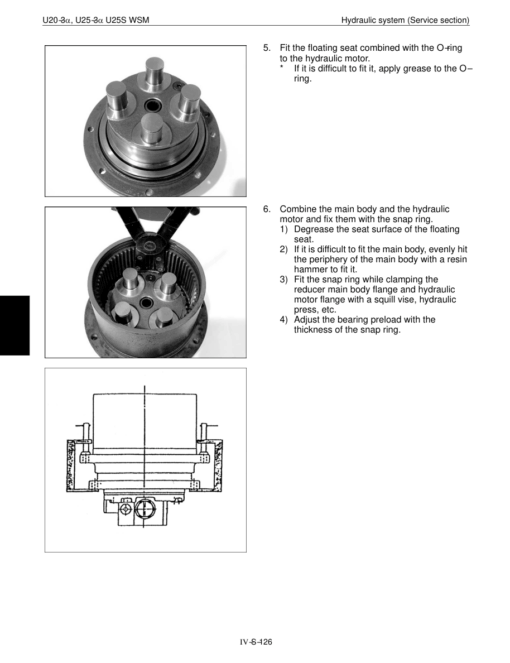 Kubota U25S, U20-3a, U25-3a Workshop Repair Manual