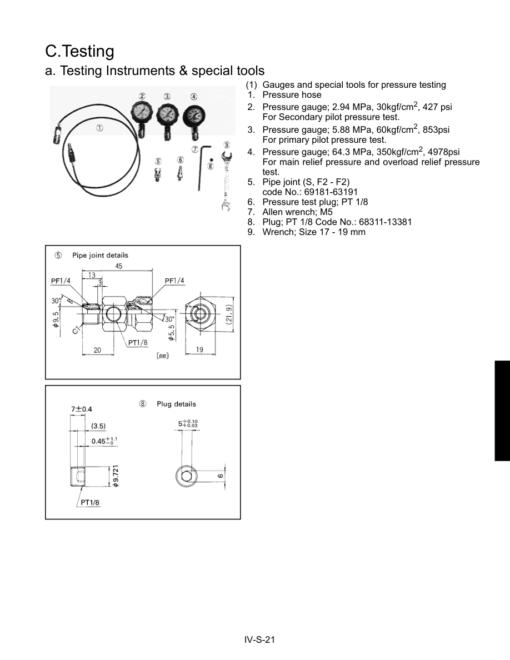 Kubota U35 Excavator Workshop Repair Manual
