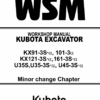 Kubota KX91-3S, KX101-3, KX121-3S, KX161-3S Excavator Repair Manual