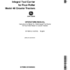 John Deere Model No. 1000 Integral Tool Carrier For 4-Roller Model 40 Crawler Tractor Operator's Manual (BIY6853)