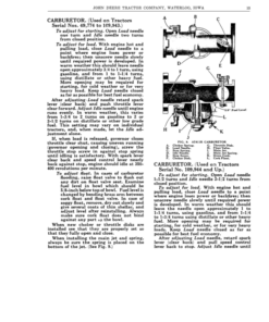 Alternative view of John Deere Model D Tractor (030400-) Operator's Manual (DIR108)