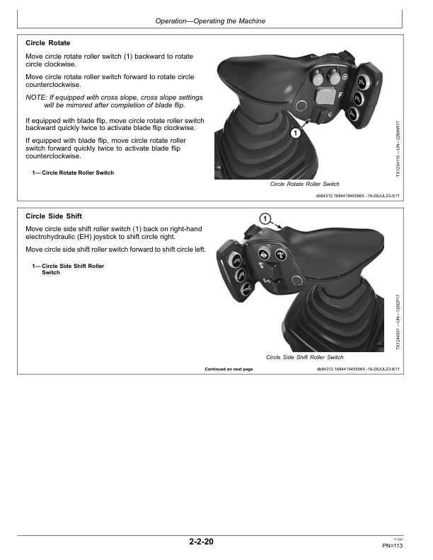 John Deere 620 P, 622 P Motor Graders Operator's Manuals (OMT494130X019) - Image 3